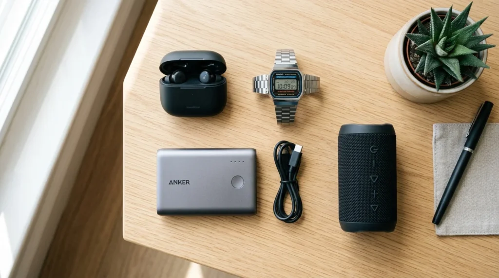 Best Budget-Friendly Gadgets in 2026: Latest Picks, Prices & What's Worth Buying 1 Gadgets on light wood surface 202607090014