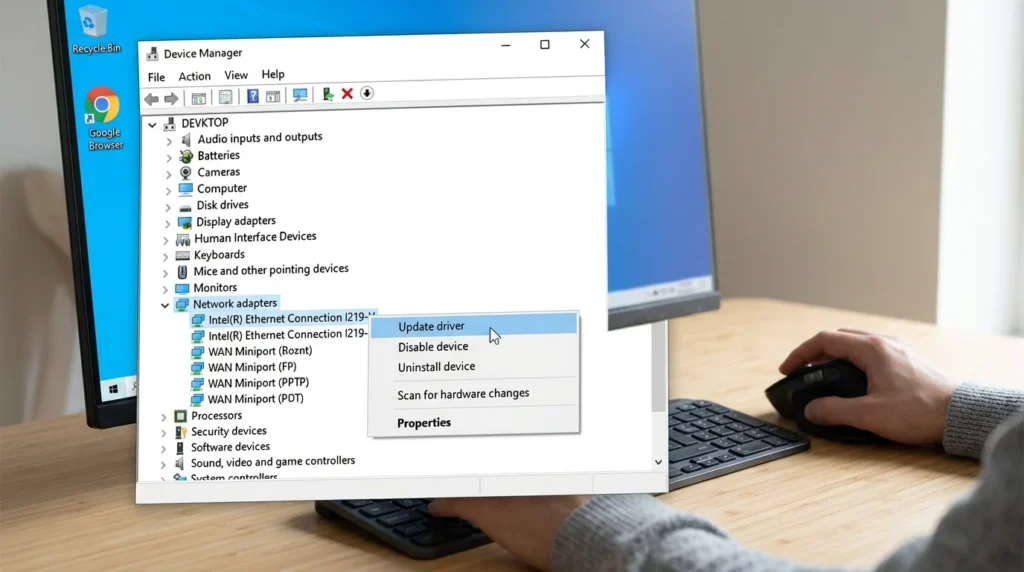 manually update your device drivers windows