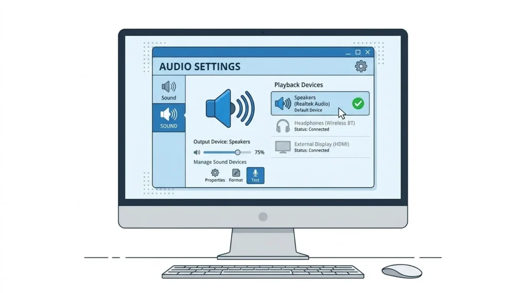 Configuring default audio playba… 202608071333