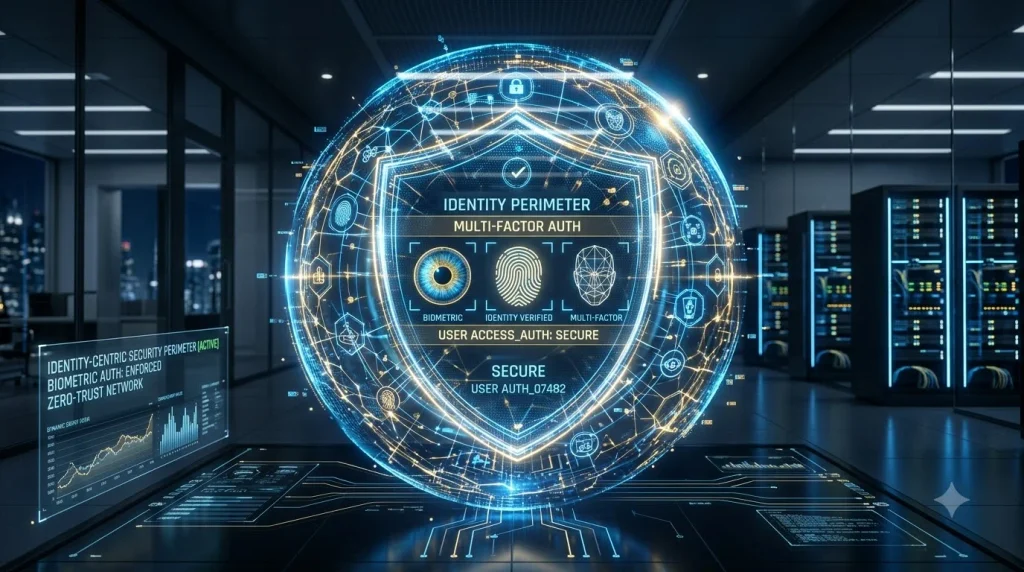Holographic security icon glows 202608200749