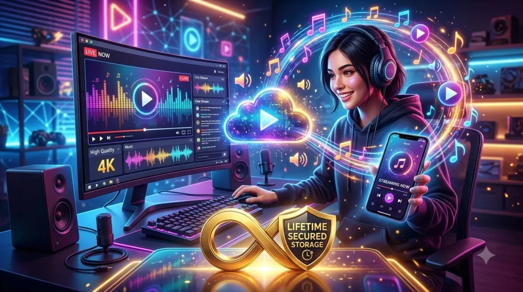 Streaming media with cloud storage 202608202146