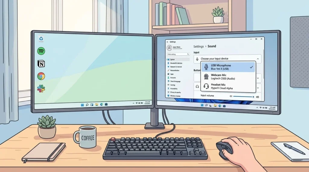 managing audio input devices