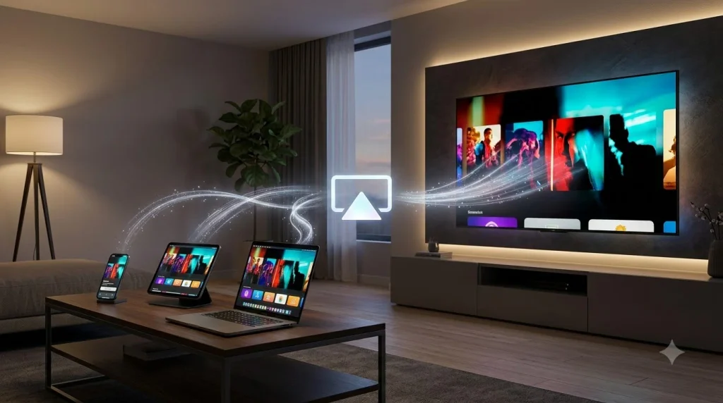 How to Screen Share to TV (2026): Phone, Laptop & PC Guide 5 Devices streaming to smart TV 20261018195747