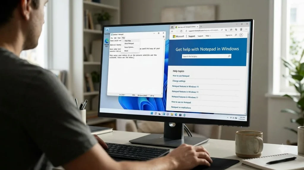 Get Help With Notepad in Windows