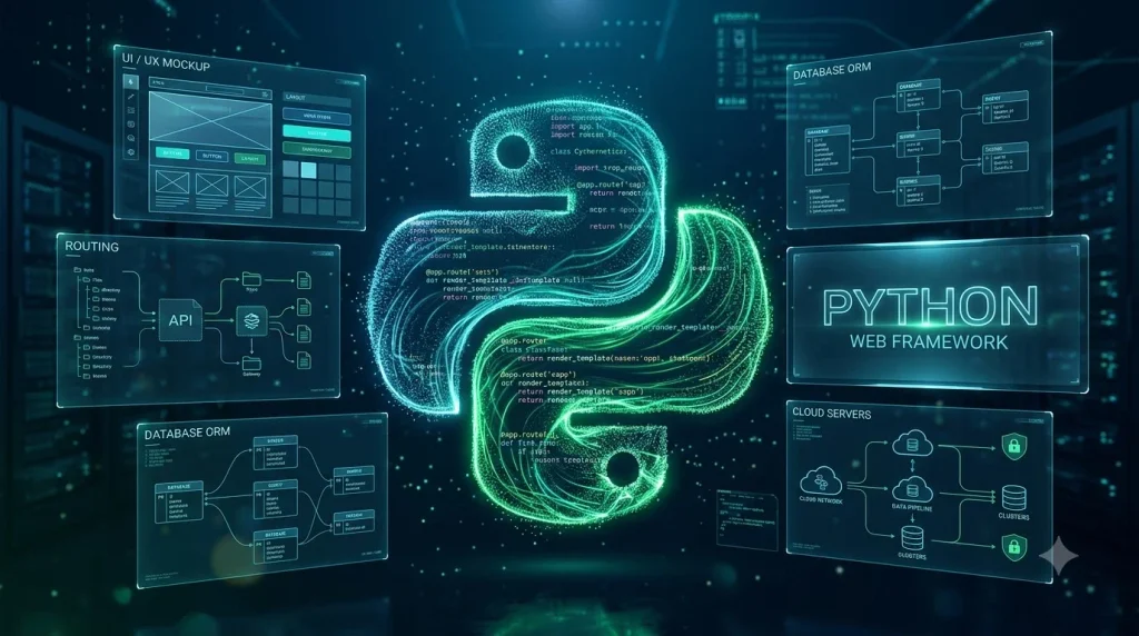 Best Python Web Frameworks (2026): Top 7 Compared & Ranked 2 Python web framework visualization 20261007162848