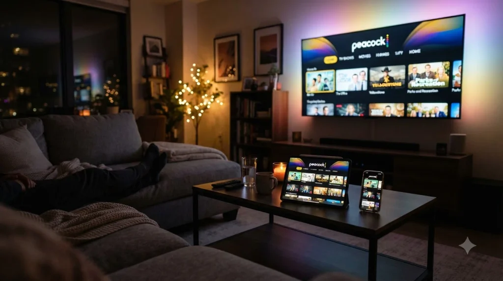 Best Streaming Platforms (2026): Top 10 Services Compared 9 Screens displaying Peacock inter… 20261013155503