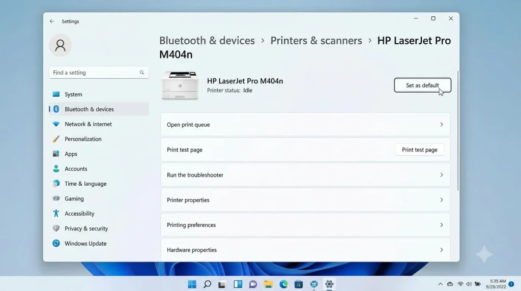 How to Set Your Preferred Default Printer (Windows 11 & 10): 3 Easy Ways 1 Set preferred default printer Wi… 20261017150414 1